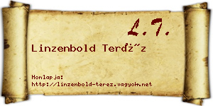 Linzenbold Teréz névjegykártya